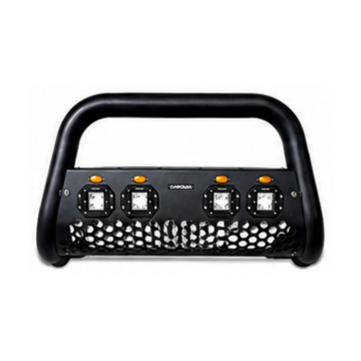 Burrera TO-118 negra con faros LED y luz ámbar